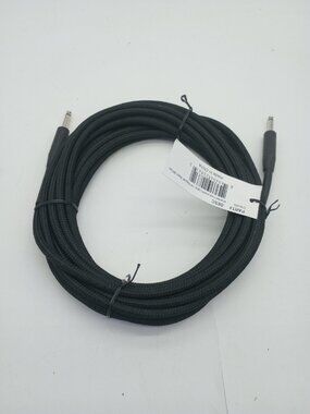 Musician's Gear Braided Instrument Cable 1/4" Black 30 ft New